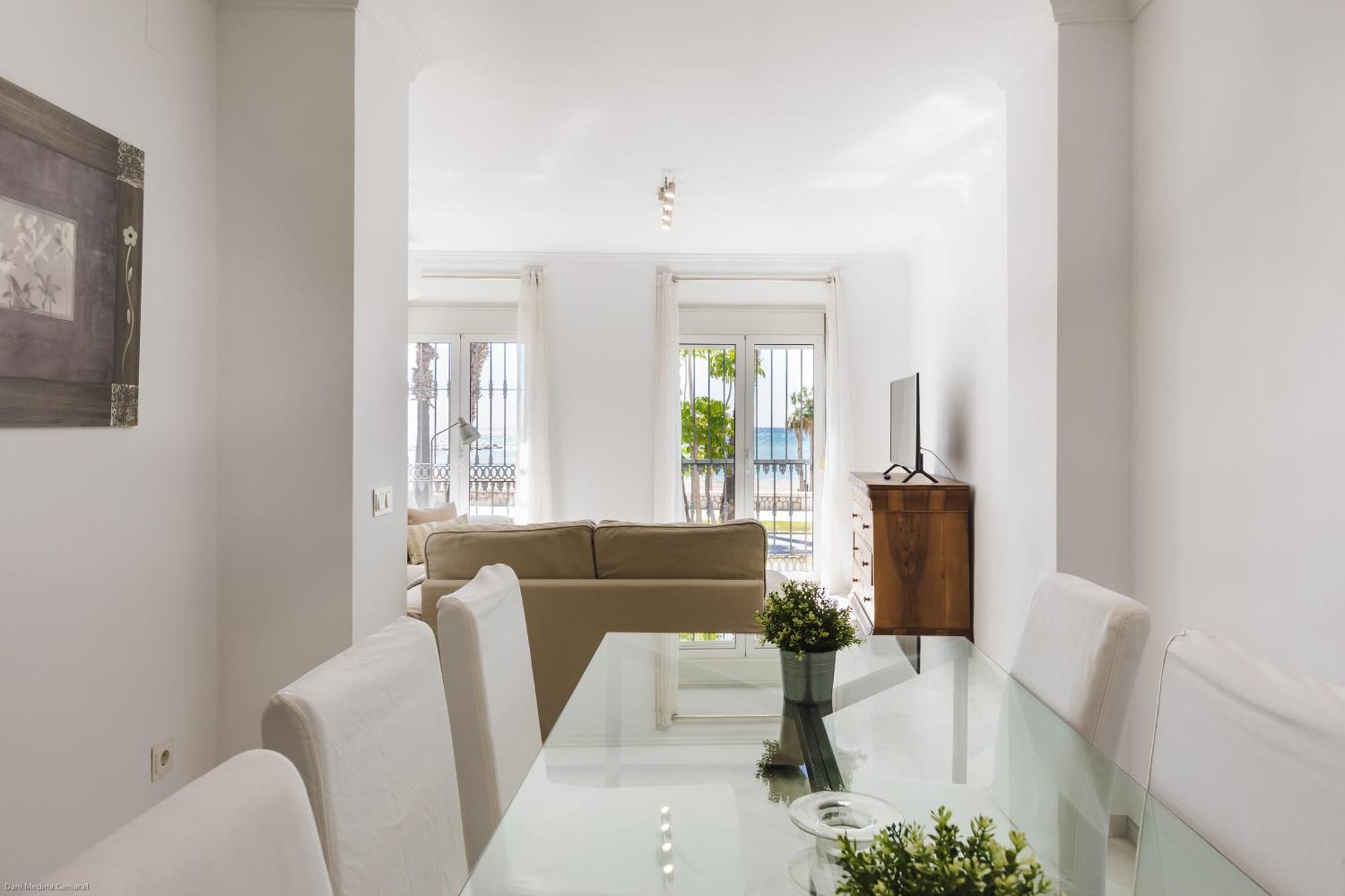 Apartamento Con Vistas Al Mar Malaga Bagian luar foto