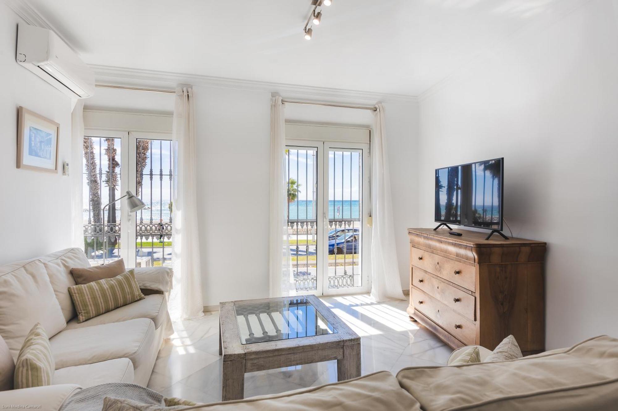 Apartamento Con Vistas Al Mar Malaga Bagian luar foto